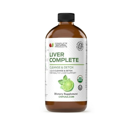 Liver Complete - Organic Liquid Liver Cleanse Detox Supplement for High Enzymes, Fatty Liver, & the Gallbladder