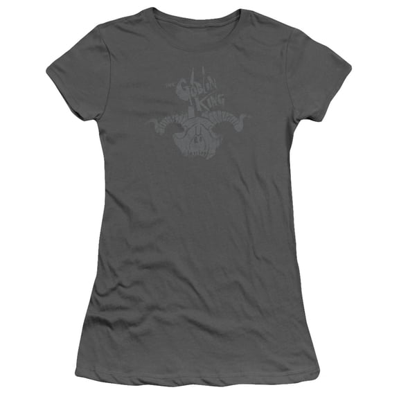 The Hobbit Golin King Symbol S/S Junior Women's T-Shirt Sheer Charcoal