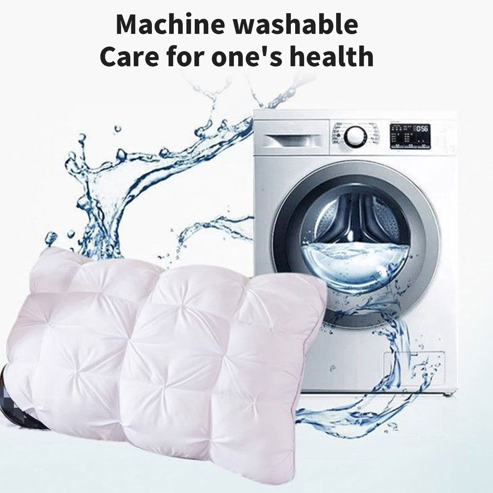 Ultra Soft Pillow Core - Cervical Support Pillow – Ergonomic Firm Orthopedic Neck Pillow for Pain Relief, Back and Side Sleepers 18.89X 29.13IN White