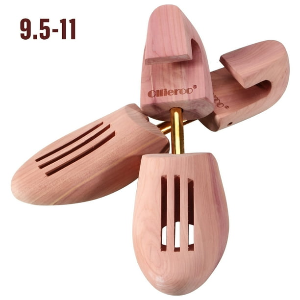 Mllieroo Men'S Cedar Shoe Tree Shaper Wood Fresh Adjustable W/Air