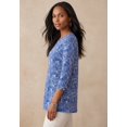 thumbnail image 3 of Jessica London Women's Plus Size Swing Tunic Oversized Long Blouse, 3 of 4
