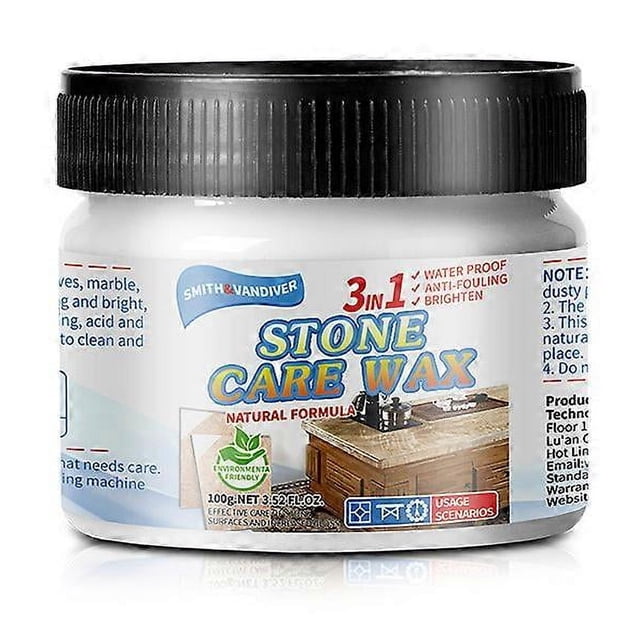 Stone Maintenance Polishing Wax for Home Use, Manual Natural Polishing Care Wax