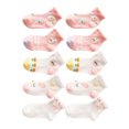 thumbnail image 2 of Calcetines tobilleros de verano para niñas, calcetines finos de malla con patrón de dibujos animados, malla transpirable, calcetines cortos cómodos para niños XL (9-12 años), 2 of 5