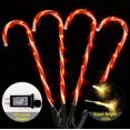 LED Christmas Candy Cane Pathway Marker Lights Set of 10 Xmas