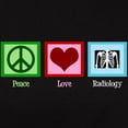 thumbnail image 3 of CafePress - Peace Love Radiology Women's Classic T Shirt - Women's Traditional Fit Dark T-Shirt, 3 of 4