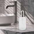 thumbnail image 6 of Unique Bargains 1 Pc Classic Cylindrical Soap Pump Dispenser for Hotel 400ml Clear Silver Tone, 6 of 6