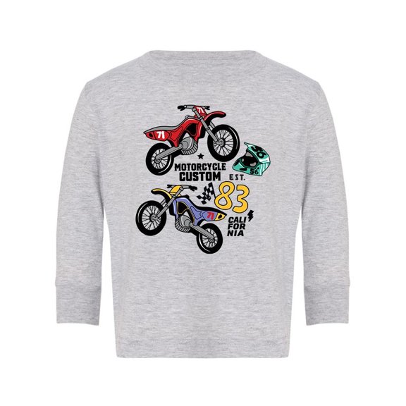 Motorcycle Custom Long Sleeve Toddler -Image by Shutterstock, 3 Toddler