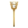 thumbnail image 3 of Three-Stone Engagement Ring for Women - 3ct Natural Morganite in 18K Yellow Gold Promise Ring, 3 of 6