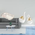 thumbnail image 2 of Elegante bandeja de almacenamiento de alimentos y cosméticos con forma de cisne para tocador de baño, desayuno, cafetería, exhibición de frutas y, 2 of 8