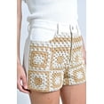 thumbnail image 4 of Short con detalle crochet Roman Fashion /Juvenil, 8428 (Blanco/ beige) blanco CH, 4 of 6
