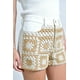 thumbnail image 4 of Short con detalle crochet Roman Fashion /Juvenil, 8428 (Blanco/ beige) blanco M, 4 of 6