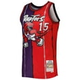 thumbnail image 2 of Men's Mitchell & Ness Vince Carter Purple/Red Toronto Raptors Hardwood Classics 1998/99 Split Swingman Jersey, 2 of 4