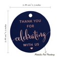 thumbnail image 6 of Inkdotpot Thank You Celebrating With Us Bridal Shower-Baby Shower-Retirement-Wedding-Birthday Bottle Tag Real Rose Gold Foil Favor Hang Tags Pack Of 100, 6 of 6
