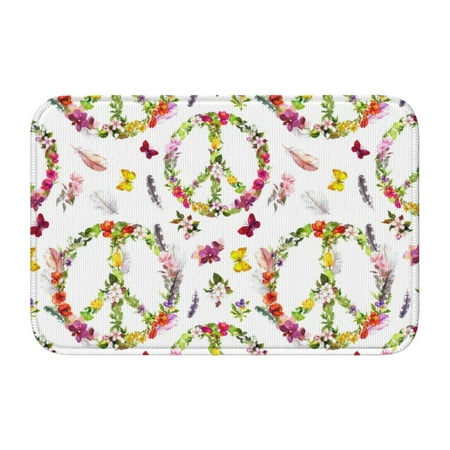 

Adjustable Apron - Bib Apron for Men Women Peace sign flower butterfly feather boho Waterproof Chef Aprons for Kitchen Gardening Cooking