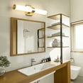 thumbnail image 3 of KAISITE Modern 1-Light Dimmable LED Bathroom Vanity Light, Waterproof Lamps for Bathroom, Acrylic Lampshade, 3 of 7