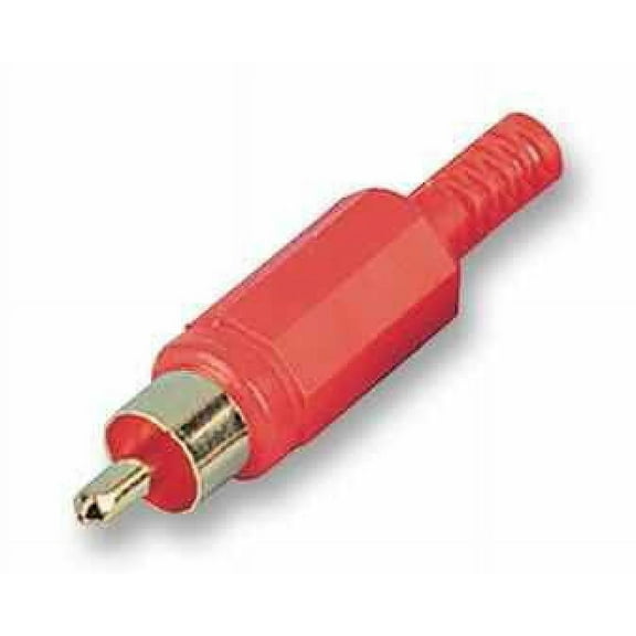 PRO SIGNAL - Plug, Phono, Gold / Red, 10 Pack