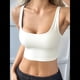 thumbnail image 4 of Camiseta Básica Sin Mangas para Mujer, Cuello en U, Ropa Informal de Verano. XL, 4 of 9