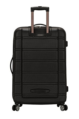 Rockland 12.00" Adult Hardside Spinner Expandable Luggage, Black
