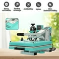 thumbnail image 2 of Heat Press, 15x15 Inch T-Shirts Heat Press Machine, Digital Sublimation Printer, High Pressure Heat Transfer Machine with 2-Layer Insulation Cotton for T-Shirts Pillows Bags, White, 2 of 11