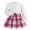 ZA Hot Pink, variant on Fall Outfits Girls Bubble Long Sleeve Top Plaid Printed Bow Skirt 2 Piece Set Leisure Wear Winter Clothes Baby Girl Orange 2,3,4,5,6,7 Years-3,4,5,6,7,8 Years