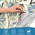 thumbnail image 4 of Yayeee Kitchen Valance Rod Pocket 54" x 18" Living Room Window Curtain, Blue Floral Pattern, 4 of 6