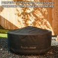 thumbnail image 2 of Solo Stove Surround Shelter Small | Protective Cover for Fire Pit Surround Table, Weather-Resistant, Solution Dyed Acrylic/ PVC Backing/ Aluminum Support Stays, Dims (HxDia): 20.8 x 42.5 in, Black, 2 of 4