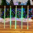 thumbnail image 1 of Novelty Lights Meteor Shower Lights, 24 Inch Green LED Cascading Starfall Icicle Tubes, Pack of 5, UL Listed, Durable Polycarbonate Lens, E17/C9 Standard Base, 120V, Indoor/Outdoor, 1 of 7