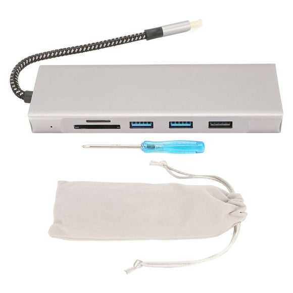 USB C Docking Station, 100W Transmission USB C Hub 5Gbps Transfer For Business
