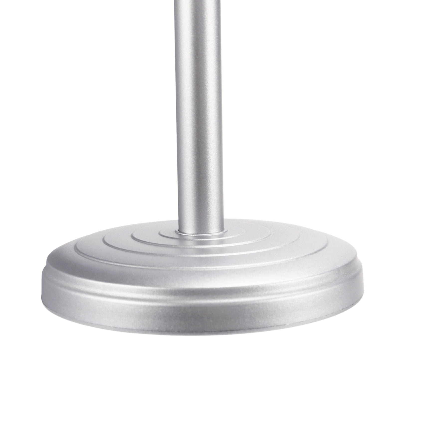 3X Desktop Microphone Prop Model with Adjustable Height, Classic Retro Style Microphone Stand Fake Mic Prop,Silver