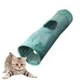 thumbnail image 5 of Foldable Cat Tunnel Interactive indoor and outdoor Hole Play Hide and with Ball Training for Kitten Puppy Rabbit Dogs , green, 5 of 7