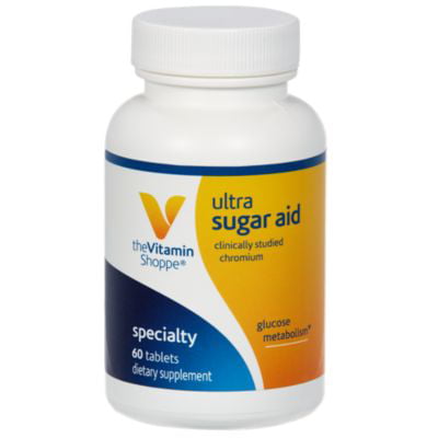 The Vitamin Shoppe Ultra Sugar Aid with Chromax plus Biotin, Clinically Studied Chromium, Supports Glucose Metabolism (60 (Best Vitamin To Increase Metabolism)
