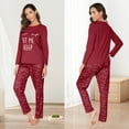 thumbnail image 3 of Cotton Pajamas Sets for Women 2pcs Long Sleeve and Long Pants Pajama Set Cute Print Pajama Set Womens Soft Loungewear Set with Pockets, S-XXL, 3 of 12