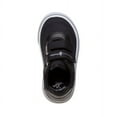 thumbnail image 6 of Beverly Hills Toddler Double Hook & Loop Flat Heel Casual Canvas Sneakers - Black, Size: 7, 6 of 7