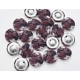 thumbnail image 4 of IBA Indianbeautifulart Brown Decorative Buttons For Sewing Crafting Floral Texture Shirting Printed Canvas Fabric&nbsp;1 Inch Buttons For Sewing Pack Of 50, 4 of 7