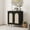 Black, variant on Kojooin Wicker Decorative Sideboard/Control Table, Suitable for Hallways, Dining Rooms, and Kitchens, with Adjustable Storage Space