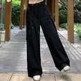 thumbnail image 1 of WILLBEST Pantalones Cargo Casuales para Mujer, de Cintura Alta, Holgados, de Trabajo, con Bolsillos, para Uso Diario. Chica, 1 of 4