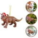 thumbnail image 1 of Fiudx Ofertas relámpago del día, solo en línea Adornos navideños Dinosaurio de madera de Navidad Decoración de árbol de Navidad de madera, 1 of 4