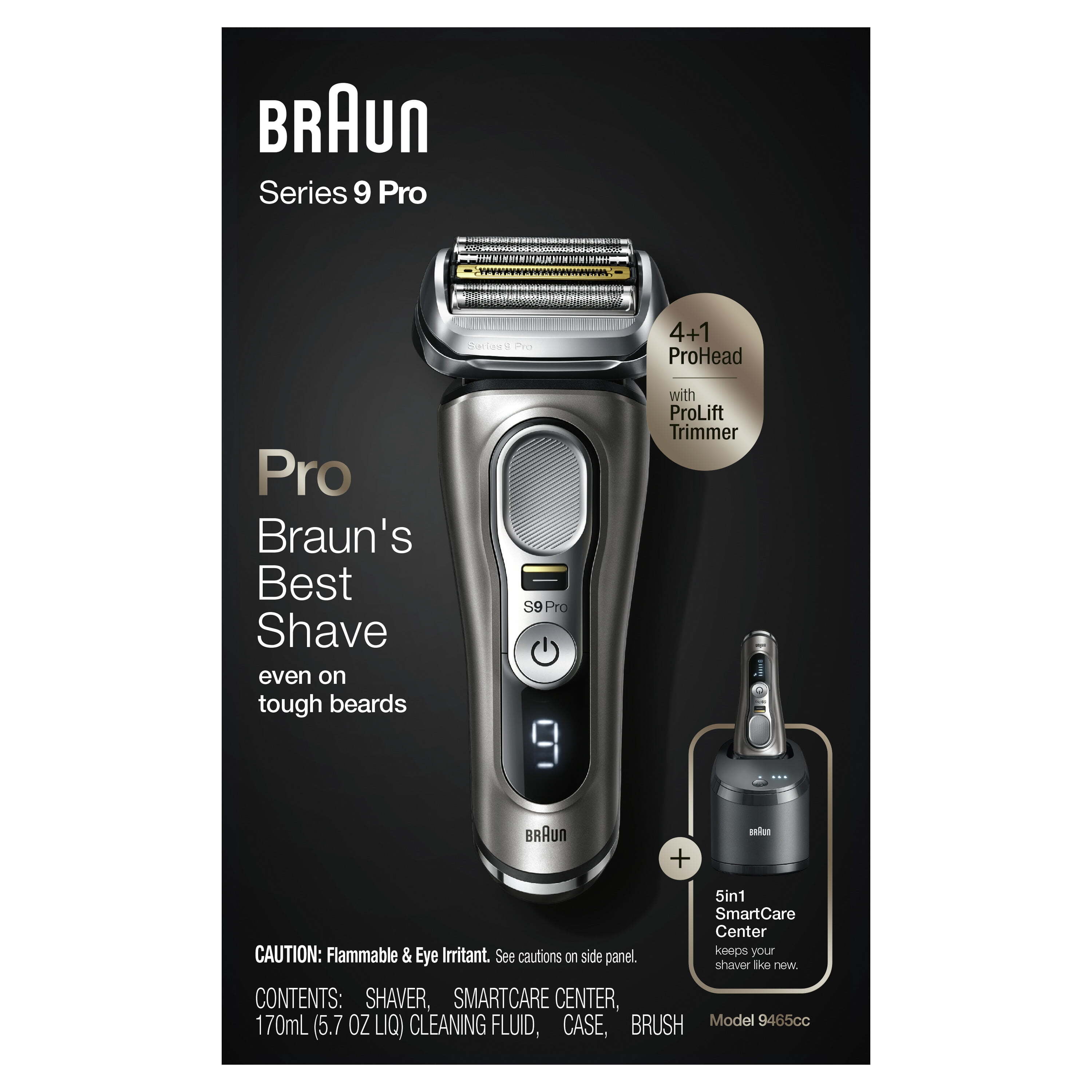 Braun Series 9 Pro 9465cc Rechargeable Wet Dry Men's Electric
