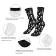 thumbnail image 3 of Honeii Pirate skulls Print Children's Colorful Socks,Unisex Kids and Toddlers' Cushioned Sock,Kids Athletic Crew Socks,for Everyday Wear and Sports, 3 of 5
