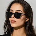thumbnail image 4 of High Quality Retro UV400 Shades Sunglasses for Women Retro Sunglasses Men Square Sun Glasses C02 LEOPARD, 4 of 7