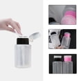 thumbnail image 3 of opvise 150ml Anti-Leak Nail Press Bottle Excellent Sealing PE Nail Polish Remover Alcohol Liquid Empty Container for Manicure, 3 of 8