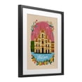 thumbnail image 4 of Floral Bordered Milan Black Framed Print Under Glass, design by Yen, 4 of 10
