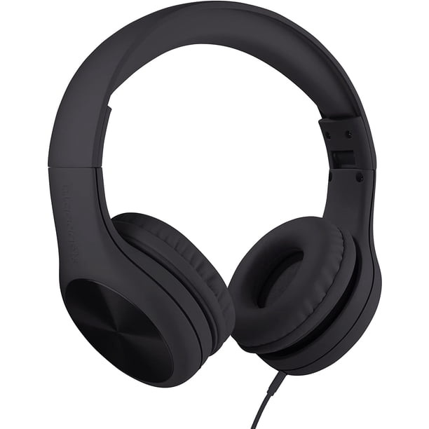 ¡Nuevo! LilGadgets Connect + PRO Kids Premium Volume Limited auriculares con cable con SharePort y micrófono en línea (niños) - Negro