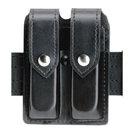 Safariland 77 Double Magazine - Safariland 77 Double Handgun Magazine Pouch - Hi Gloss Black, Ambidextrous 77-76