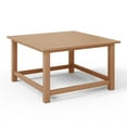 thumbnail image 5 of WestinTrends Malibu Low Outdoor HDPE Square Patio Coffee Table, Teak, 5 of 15