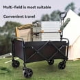 thumbnail image 5 of 120lbs Heavy Duty Multipurpose Garden Cart - All Terrain Utility Cart With Metal Frame For Beach, Lawn, Sports, Camping - Black Outdoor Decor, 5 of 7