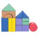 thumbnail image 1 of 15 Piezas Bloques De Geometría De De Apilamiento Juguetes Educativos Para Niños Actividad De Regalos De Cumpleaños Hugo Bloques de arco iris de madera, 1 of 10