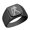 Black, variant on Aquarius Stainless Steel Signet Ring