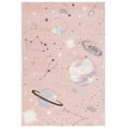 thumbnail image 2 of SAFAVIEH Carousel Kids Planets and Stars Area Rug, Pink/Purple, 6'7" x 9', 2 of 11