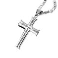 thumbnail image 3 of OPOLSKI Necklace Cross Vintage Classic Hip-hop Style Male Pendant Silver, 3 of 8